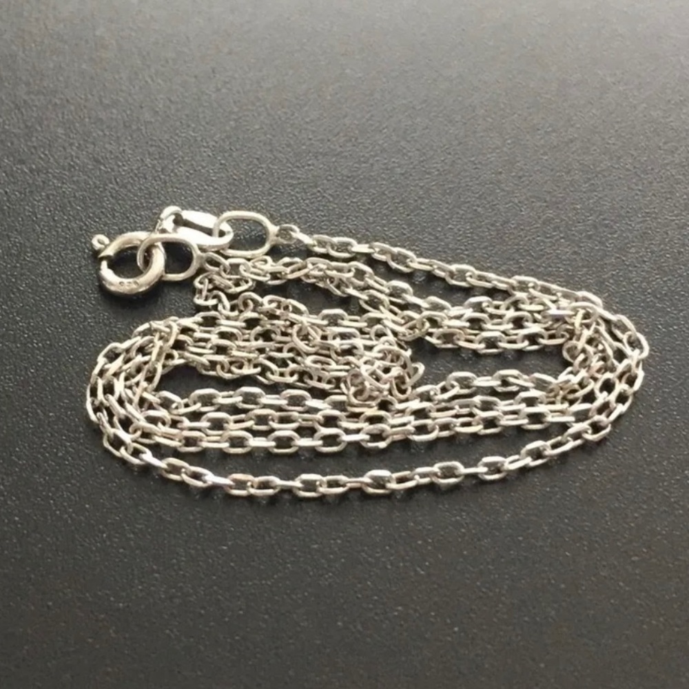I’ll Silver.925. Vintage Chain,  Rollo Link. 18